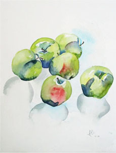 Pommes Granny Watercolour
